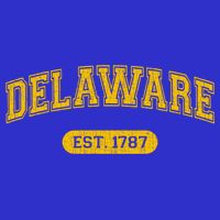 Retro Delaware 1787 Distressed Gift Zip Tote Bag