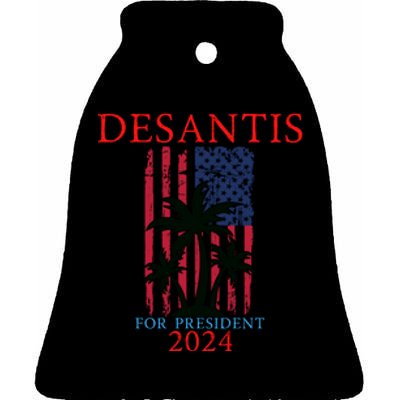 Ron Desantis 2024 Ceramic Bell Ornament