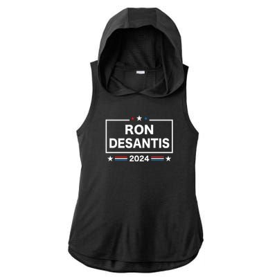 Ron DeSantis 2024 Ladies PosiCharge Tri-Blend Wicking Draft Hoodie Tank