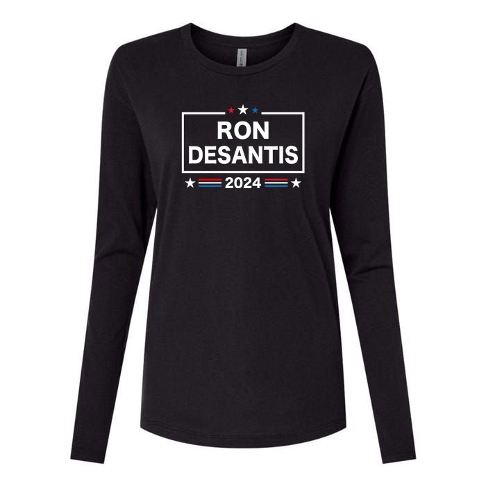 Ron DeSantis 2024 Womens Cotton Relaxed Long Sleeve T-Shirt