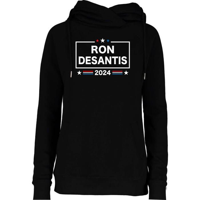 Ron DeSantis 2024 Womens Funnel Neck Pullover Hood