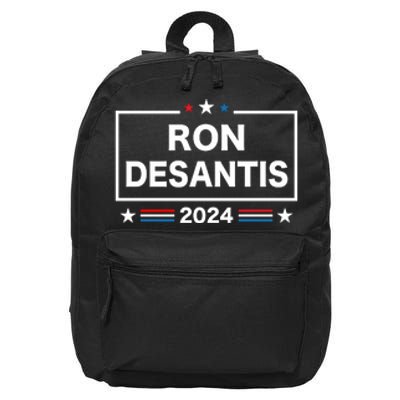 Ron DeSantis 2024 16 in Basic Backpack