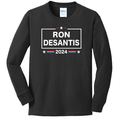 Ron DeSantis 2024 Kids Long Sleeve Shirt