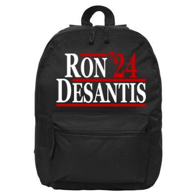 Ron Desantis 2024 Make America Florida Election 16 in Basic Backpack