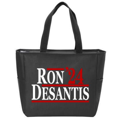 Ron Desantis 2024 Make America Florida Election Zip Tote Bag