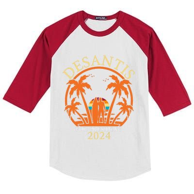 Ron Desantis 2024 8 Kids Colorblock Raglan Jersey