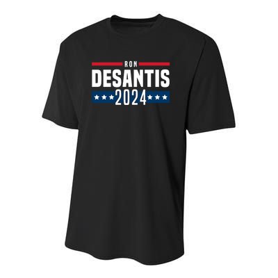 Ron DeSantis 2024 America Flag Design Youth Performance Sprint T-Shirt