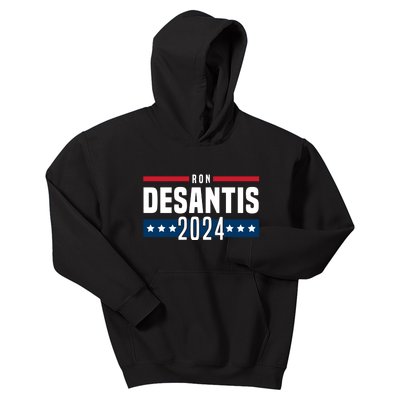 Ron DeSantis 2024 America Flag Design Kids Hoodie