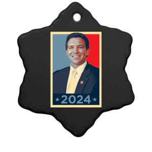 Ron DeSantis 2024 Election Vote DeSantis Hope Ceramic Star Ornament