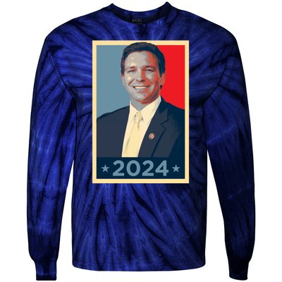 Ron DeSantis 2024 Election Vote DeSantis Hope Tie-Dye Long Sleeve Shirt