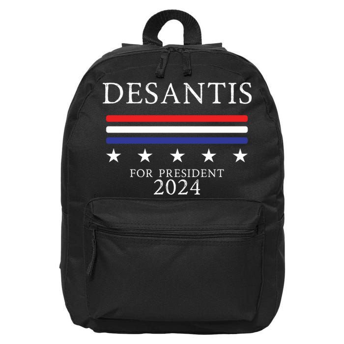 Ron Desantis 2024 16 in Basic Backpack