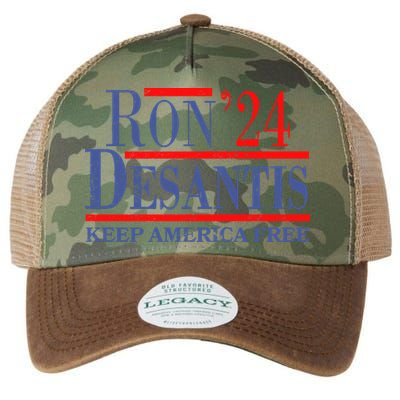 Ron DeSantis 2024 Keep America Free Legacy Tie Dye Trucker Hat