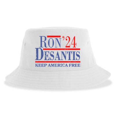 Ron DeSantis 2024 Keep America Free Sustainable Bucket Hat