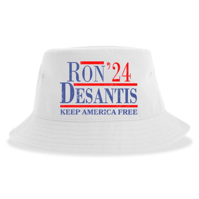 Ron DeSantis 2024 Keep America Free Sustainable Bucket Hat