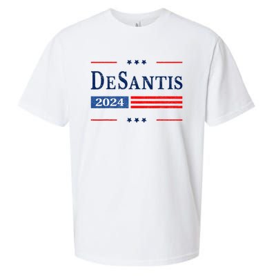 Ron Desantis 2024 For President American Flag Vintage Pro Sueded Cloud Jersey T-Shirt