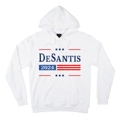 Ron Desantis 2024 For President American Flag Vintage Pro Hoodie