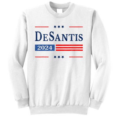 Ron Desantis 2024 For President American Flag Vintage Pro Sweatshirt