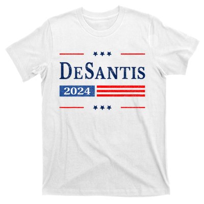 Ron Desantis 2024 For President American Flag Vintage Pro T-Shirt