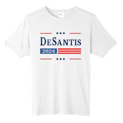 Ron Desantis 2024 For President American Flag Vintage Pro Tall Fusion ChromaSoft Performance T-Shirt