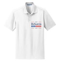 Ron Desantis 2024 For President American Flag Vintage Pro Dry Zone Grid Polo