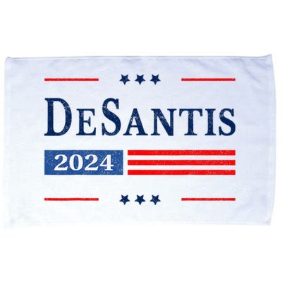 Ron Desantis 2024 For President American Flag Vintage Pro Microfiber Hand Towel