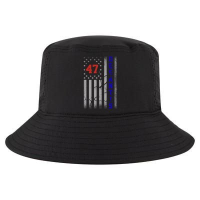 Ron Desantis 2024 American Flag Vintage Faded Distressed Cool Comfort Performance Bucket Hat