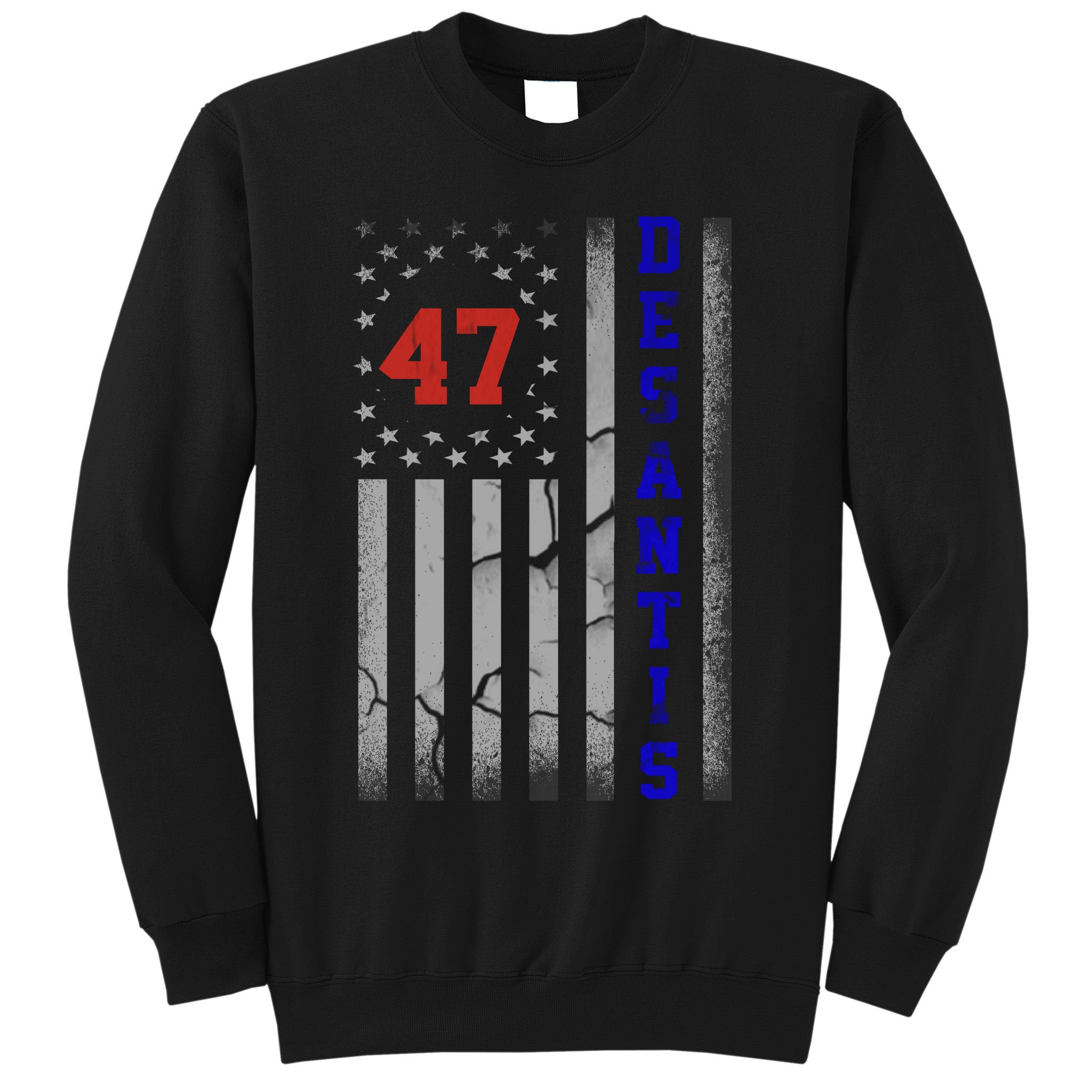 Ron Desantis 2024 American Flag Vintage Faded Distressed Sweatshirt
