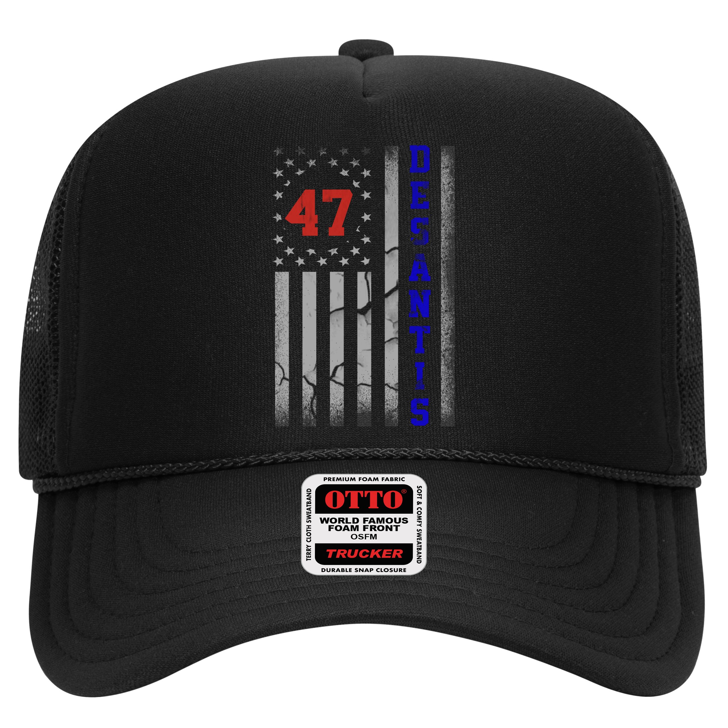 Ron Desantis 2024 American Flag Vintage Faded Distressed Hat