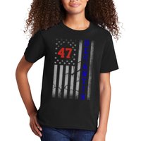 Ron Desantis 2024 American Flag Vintage Faded Distressed Kids T-Shirt