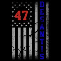 Ron Desantis 2024 American Flag Vintage Faded Distressed Kids T-Shirt