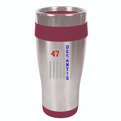 Ron Desantis 2024 American Flag Vintage Faded Distressed 16oz Travel Tumbler