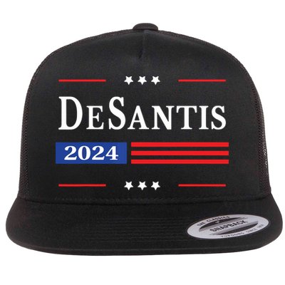Ron Desantis 2024 For President American Flag Vintage Pro Flatbill Hat