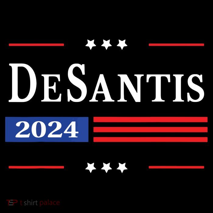 Ron Desantis 2024 For President American Flag Vintage Pro Poster