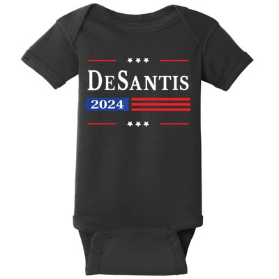 Ron Desantis 2024 For President American Flag Vintage Pro Baby Bodysuit