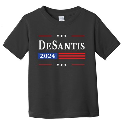Ron Desantis 2024 For President American Flag Vintage Pro Toddler T-Shirt