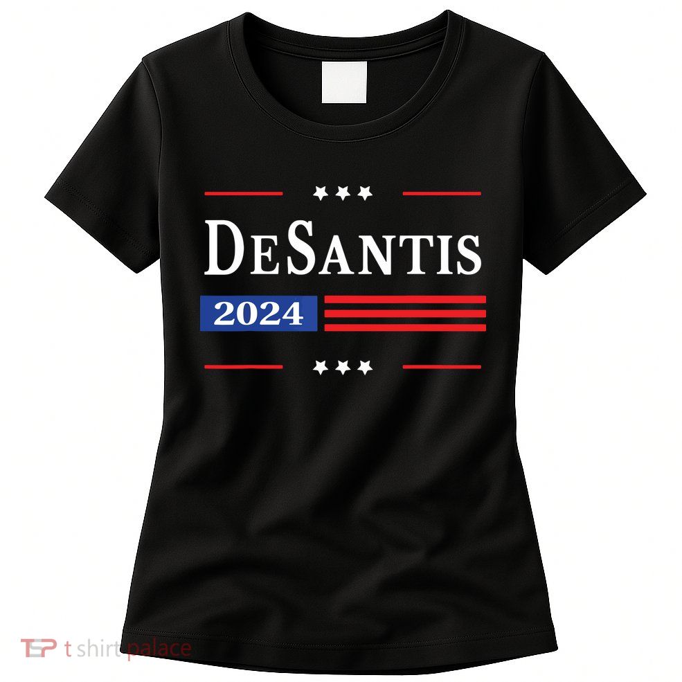 Ron Desantis 2024 For President American Flag Vintage Pro Womens T-Shirt