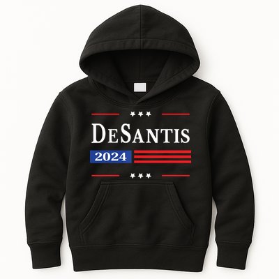 Ron Desantis 2024 For President American Flag Vintage Pro Kids Hoodie