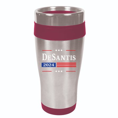 Ron Desantis 2024 For President American Flag Vintage Pro 16oz Travel Tumbler