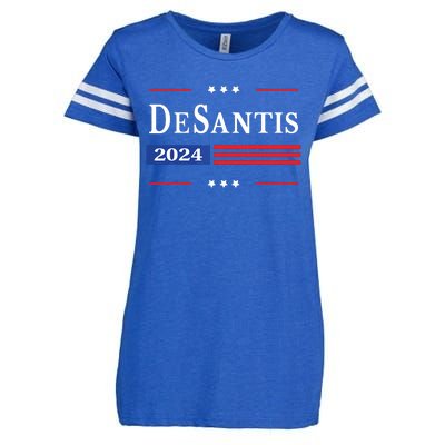 Ron Desantis 2024 For President American Flag Vintage Pro Enza Ladies Jersey Football T-Shirt