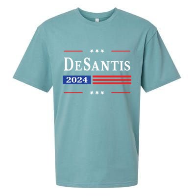 Ron Desantis 2024 For President American Flag Vintage Pro Sueded Cloud Jersey T-Shirt