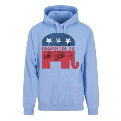 Ron Desantis 2024 For President American Flag Vintage Pro Unisex Surf Hoodie