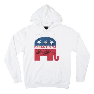 Ron Desantis 2024 For President American Flag Vintage Pro Hoodie