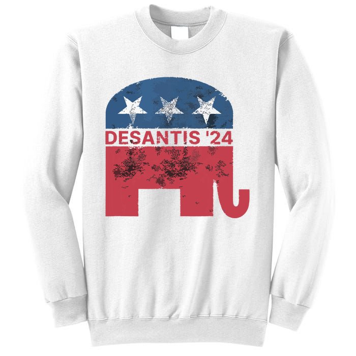 Ron Desantis 2024 For President American Flag Vintage Pro Sweatshirt