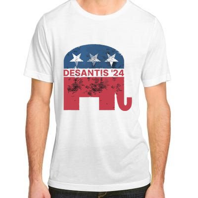 Ron Desantis 2024 For President American Flag Vintage Pro Adult ChromaSoft Performance T-Shirt