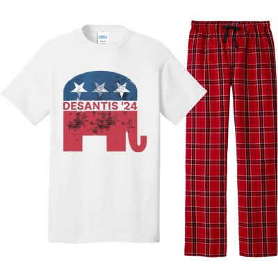 Ron Desantis 2024 For President American Flag Vintage Pro Pajama Set