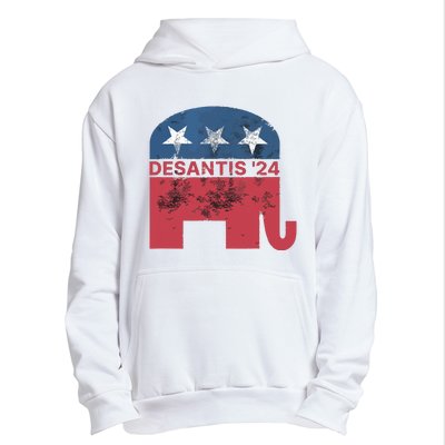 Ron Desantis 2024 For President American Flag Vintage Pro Urban Pullover Hoodie