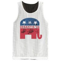 Ron Desantis 2024 For President American Flag Vintage Pro Mesh Reversible Basketball Jersey Tank