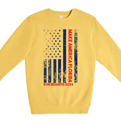 Ron DeSantis 2024 Make America Florida Premium Crewneck Sweatshirt