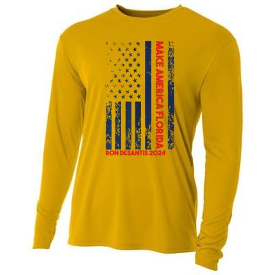 Ron DeSantis 2024 Make America Florida Cooling Performance Long Sleeve Crew