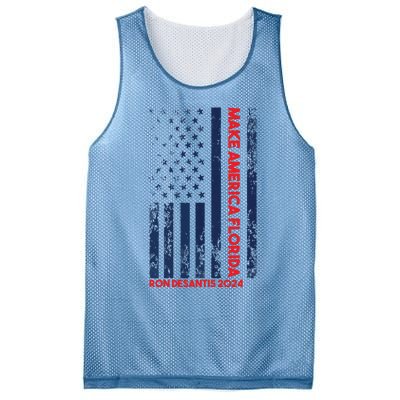 Ron DeSantis 2024 Make America Florida Mesh Reversible Basketball Jersey Tank